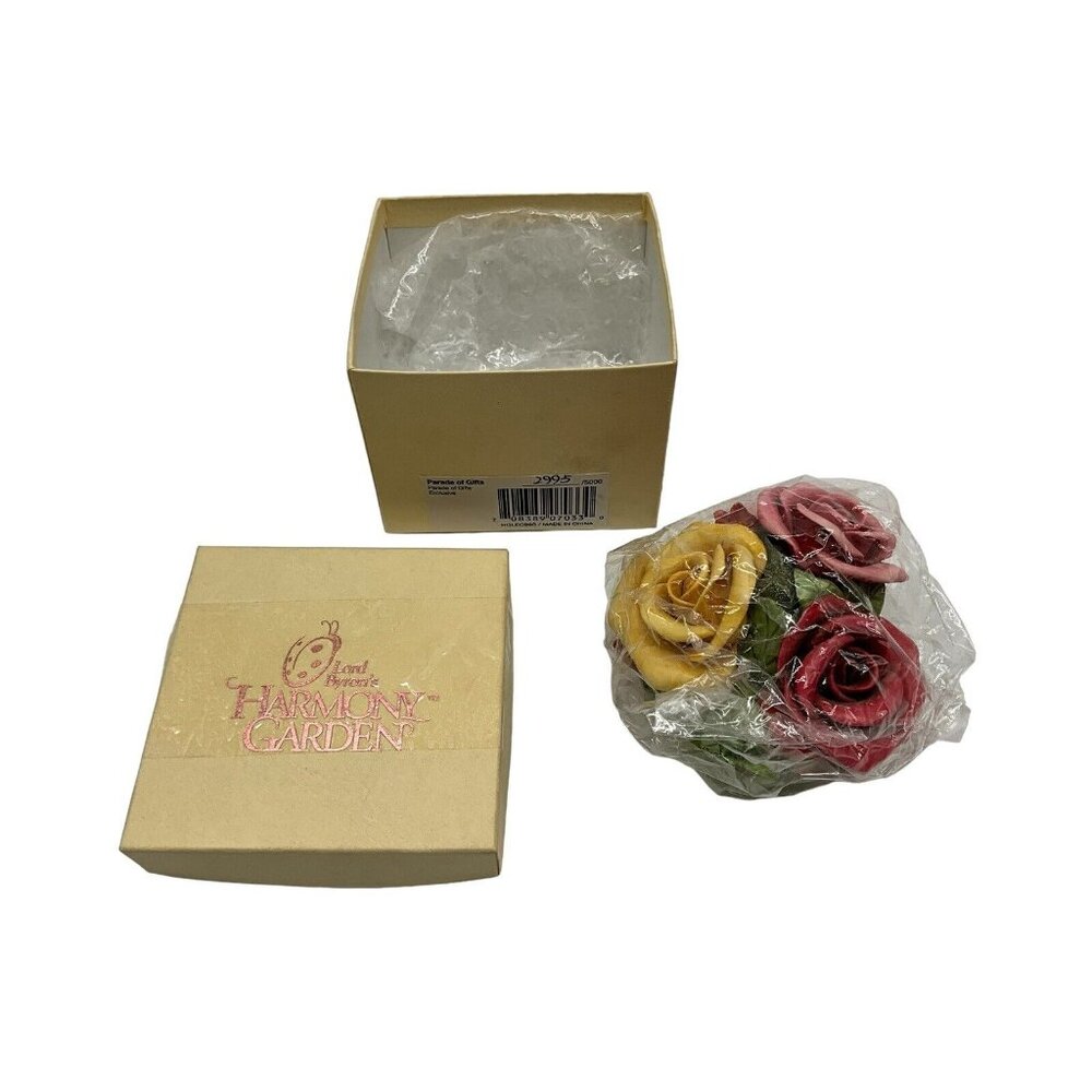 Lord Byron Harmony Garden Parade Of Gifts Ltd ED 1999 IOB Secret Trinket Box VTG